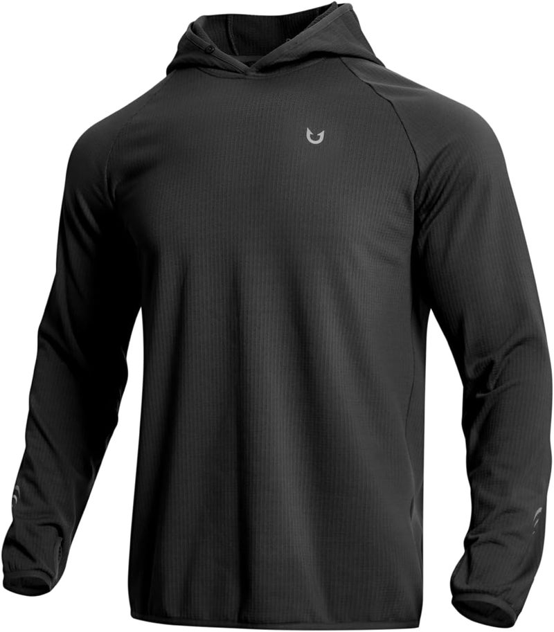NORTHYARD Men's Running Hoodie Shirts Lightweight Fleece Workout Long Sleeve Sweatshirts Pullover Cold Weather Athletic Gym - Image 1